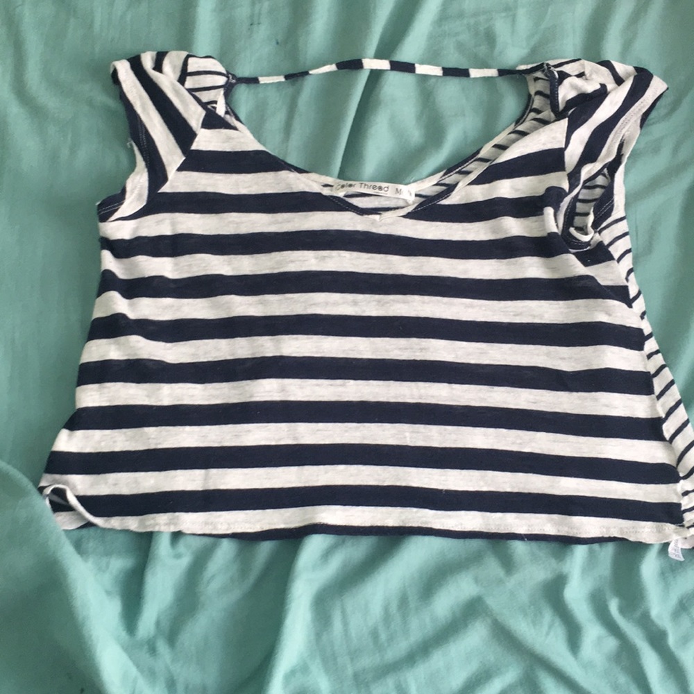 Striped crop top